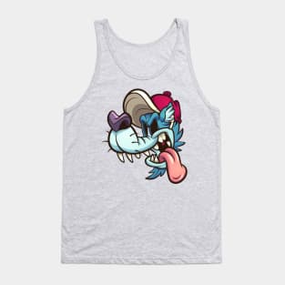 Cartoon wolf Tank Top